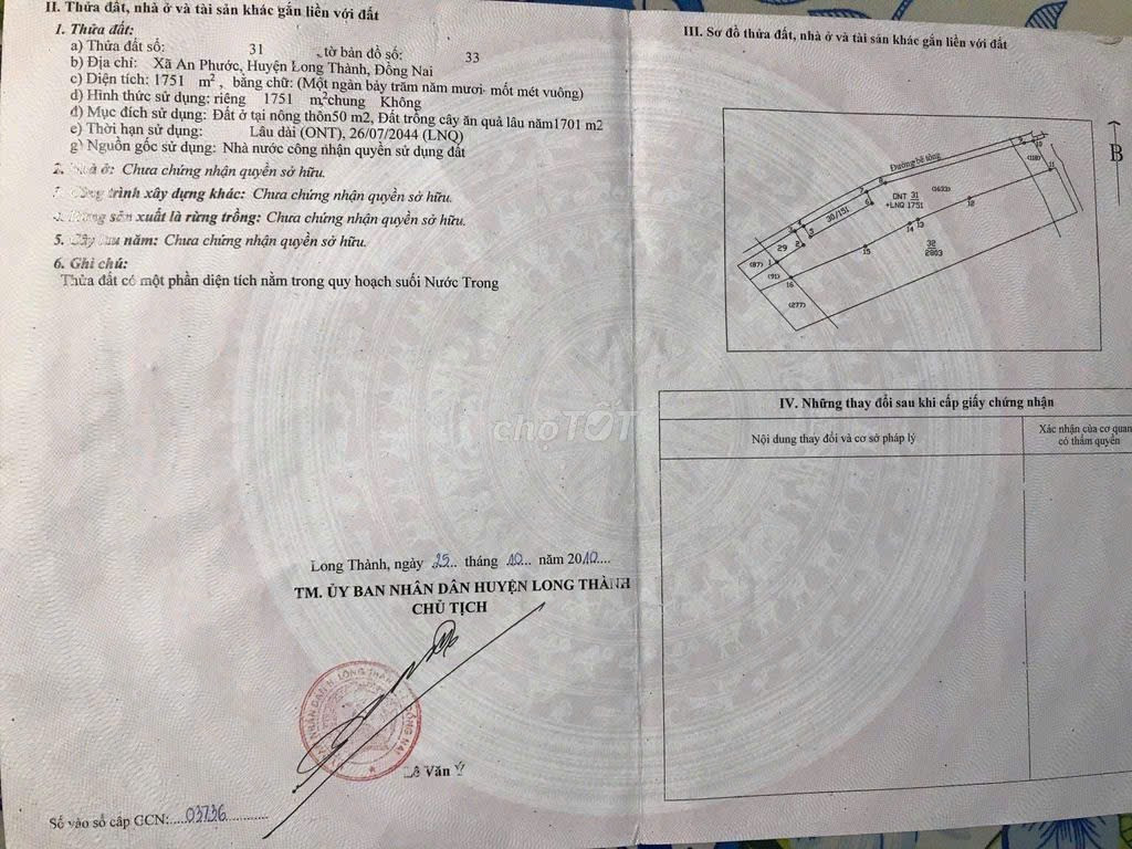 Nhà Đất An Phước Long Thành Đồng Nai