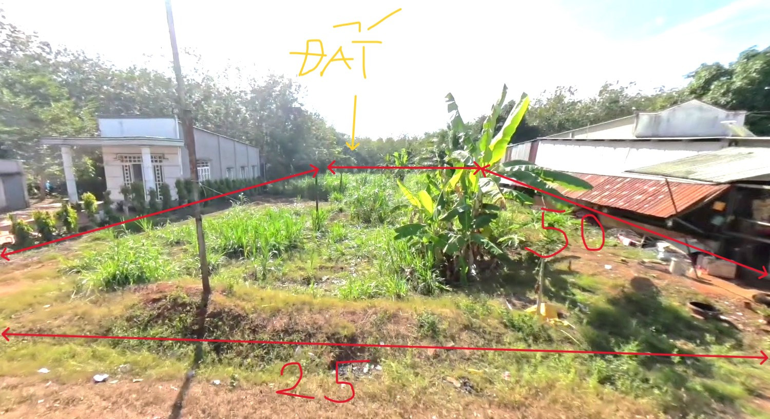 BÁN ĐẤT THỔ CƯ 1.250M2 SẴN 500M THỔ LỘ 18M XE HƠI NGAY SÂN BAY, KHU DU LỊCH 275 TRIỆU/S
