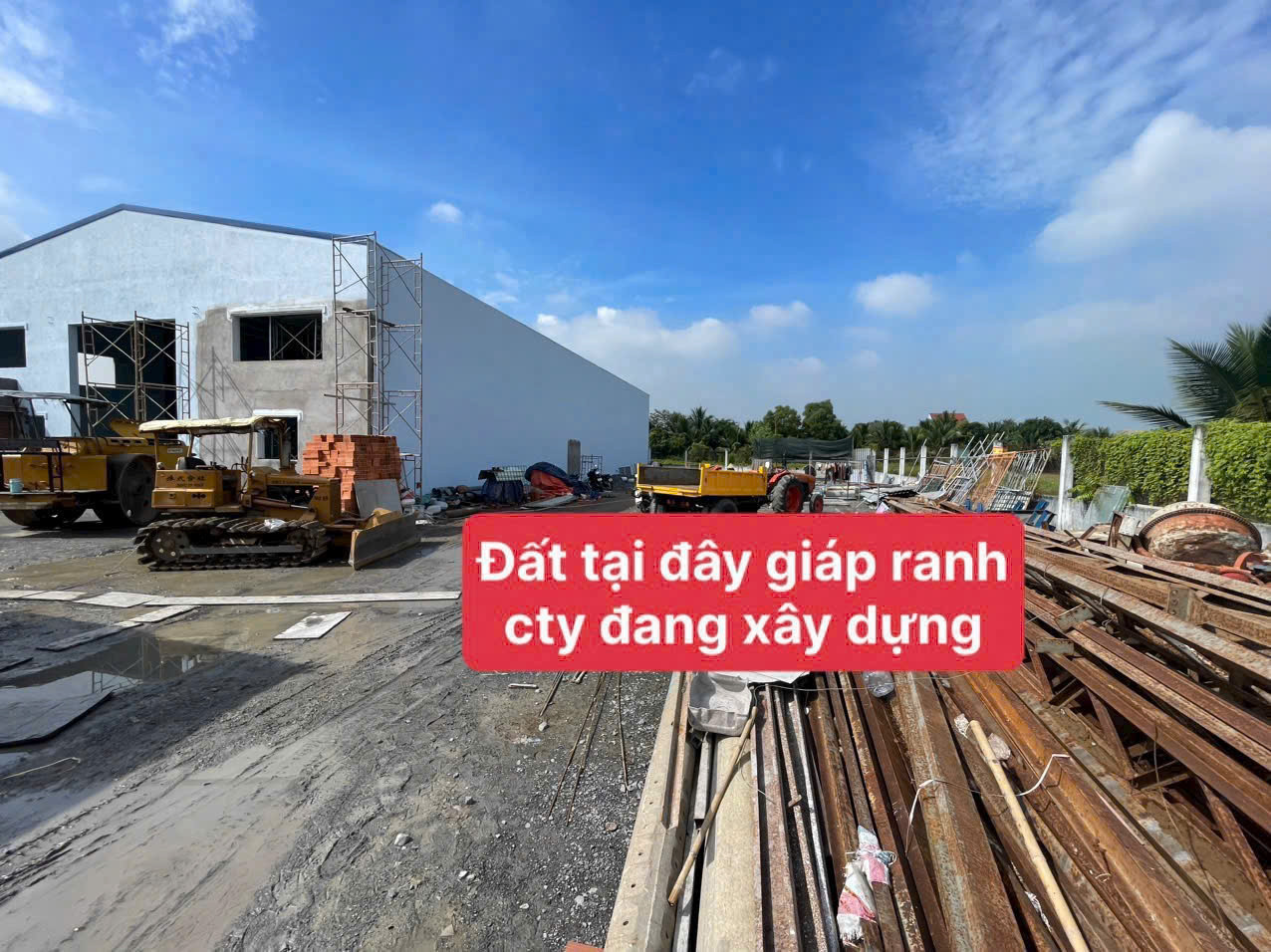 Bán đất xây kho xưởng, biệt thự xã An Thạnh , Bến Lức dt 874m2 full thổ giá 7,8 tỷ