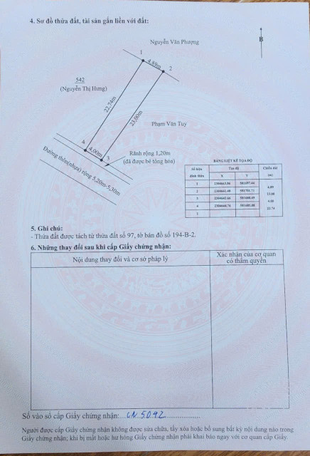Bán đất 102m² ngang 4m đường nhựa 7m. giá 1.68 tỷ Xã An Trường. liên hệ 0362558882