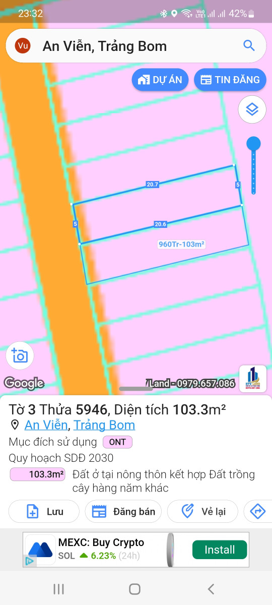 Nhà Đất An Viễn Trảng bom Đồng Nai