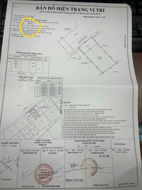 Bán đất 843.1m² 38 tỷ tại mặt tiền Bà Điểm 4 Xã Bà Điểm Huyện Hóc Môn