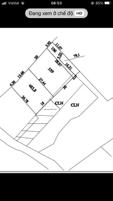 THANH LÝ 600M ĐẤT TCLN TẠI TIÊN PHONG, BA VÌ