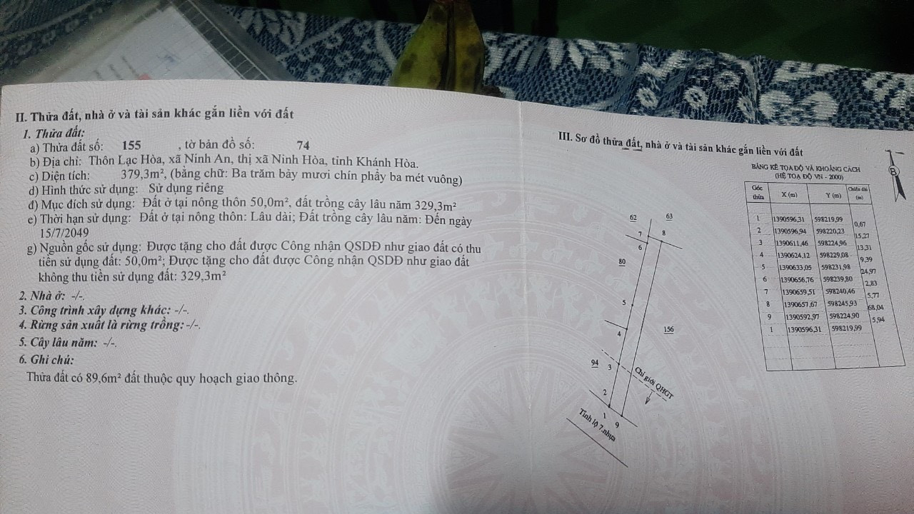 0938.113.403 - Bán quá cafe Sunny 379.3m² ngang 6m giá 1.2 tỷ Xã Bắc Ninh Hòa