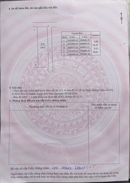 Bán đất 100m² ngang 5m giá 2.35 tỷ tại Xã Bắc Phú Huyện Sóc Sơn