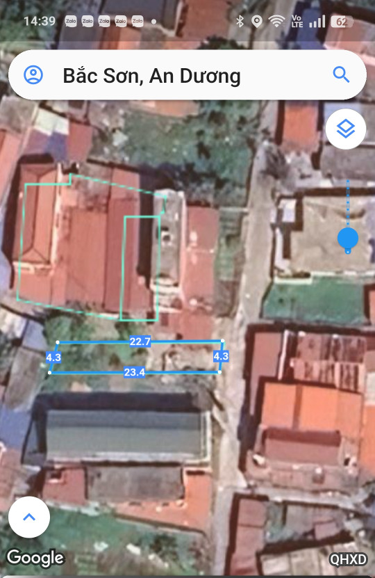 Bán đất 97m² ngang 4,3m giá 1.88 tỷ tại Bắc Sơn, An Dương, liên hệ 0362558882