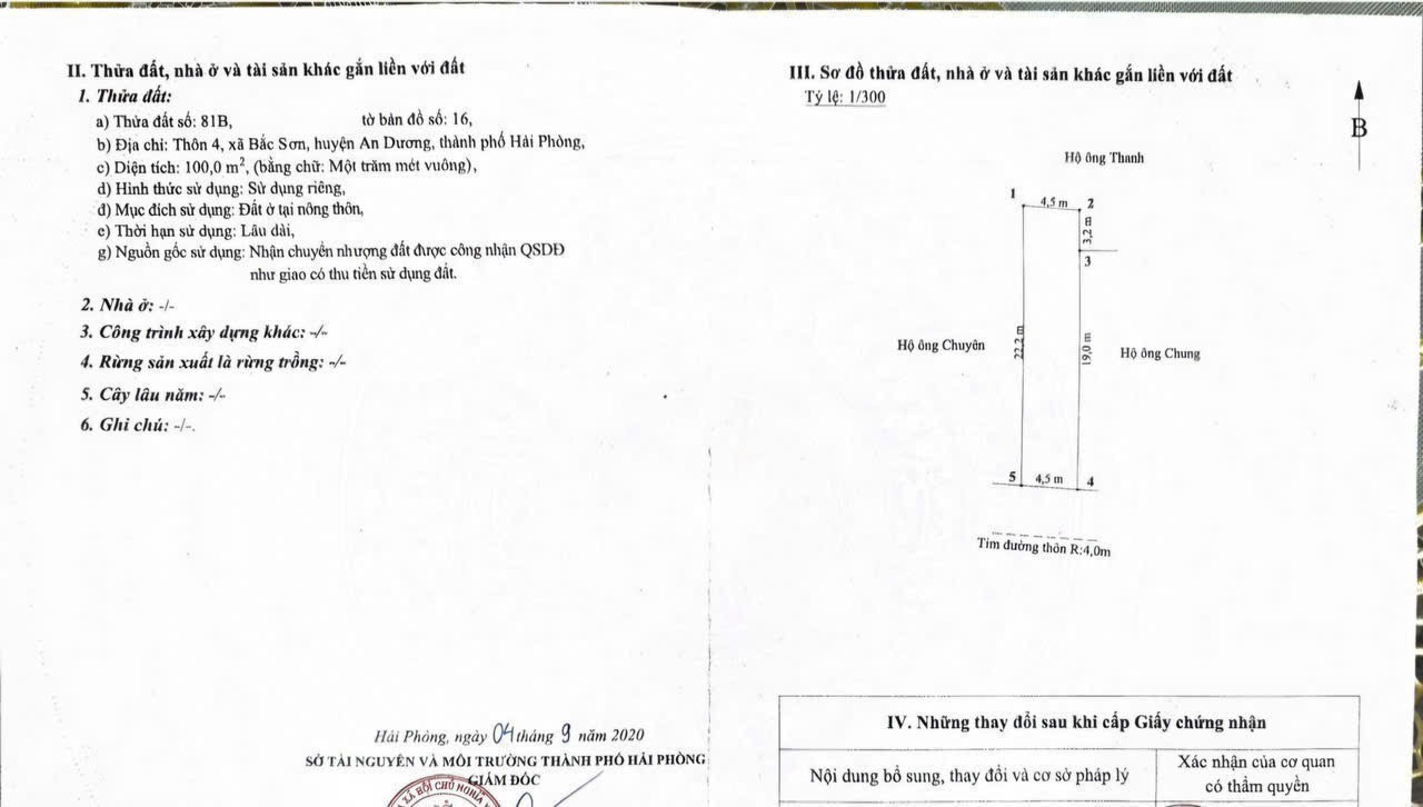 Bán đất 100m² ngang 5m giá 2.2 tỷ tại  Bắc Sơn An Dương. liên hệ 0362558882