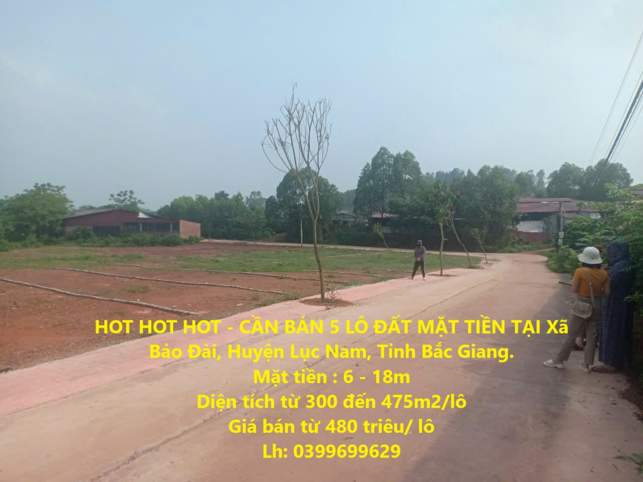 HOT HOT HOT - CẦN BÁN 5 LÔ ĐẤT MẶT TIỀN TẠI Xã Bảo Đài, Huyện Lục Nam, Tỉnh Bắc Giang.