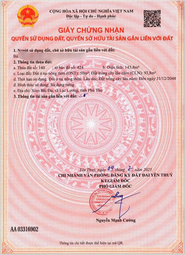 🏡 BÁN ĐẤT LK13 TRUNG TÂM XÃ BẢO HIỆU – YÊN THỦY – HÒA BÌNH
💰 Giá chỉ từ 4xx triệu/lô – Pháp lý rõ ràng – Sổ đỏ riêng từng lô