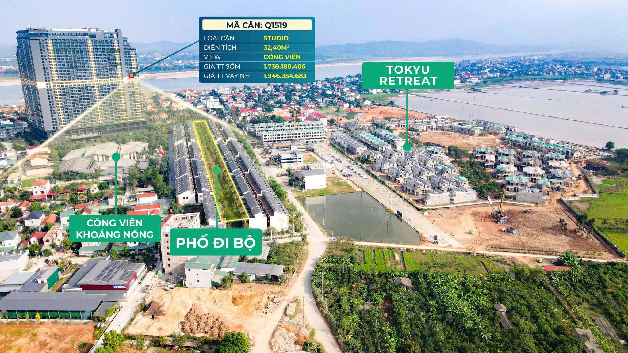 Căn Studio Wyndham Thanh Thuỷ – Nhận Nhà Ngay, Lợi Nhuận 16tr/Tháng