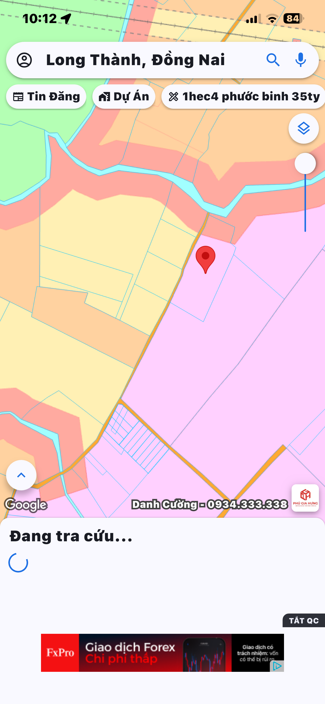 Bàu cạn 2648m2 giá 1ty8/ sào