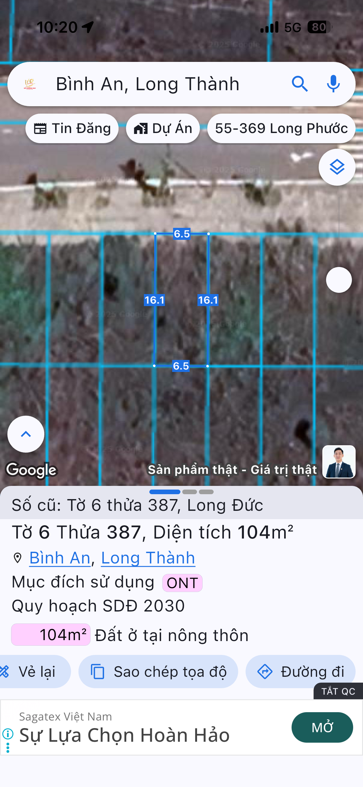 Bán đất 104m² ngang 5m giá 2.4 tỷ Xã Bình An