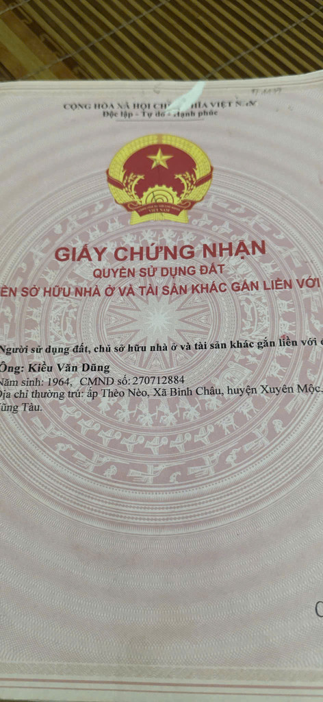 Bán đất 248m² ngang 5m giá 2.5 tỷ Xã Bình Châu