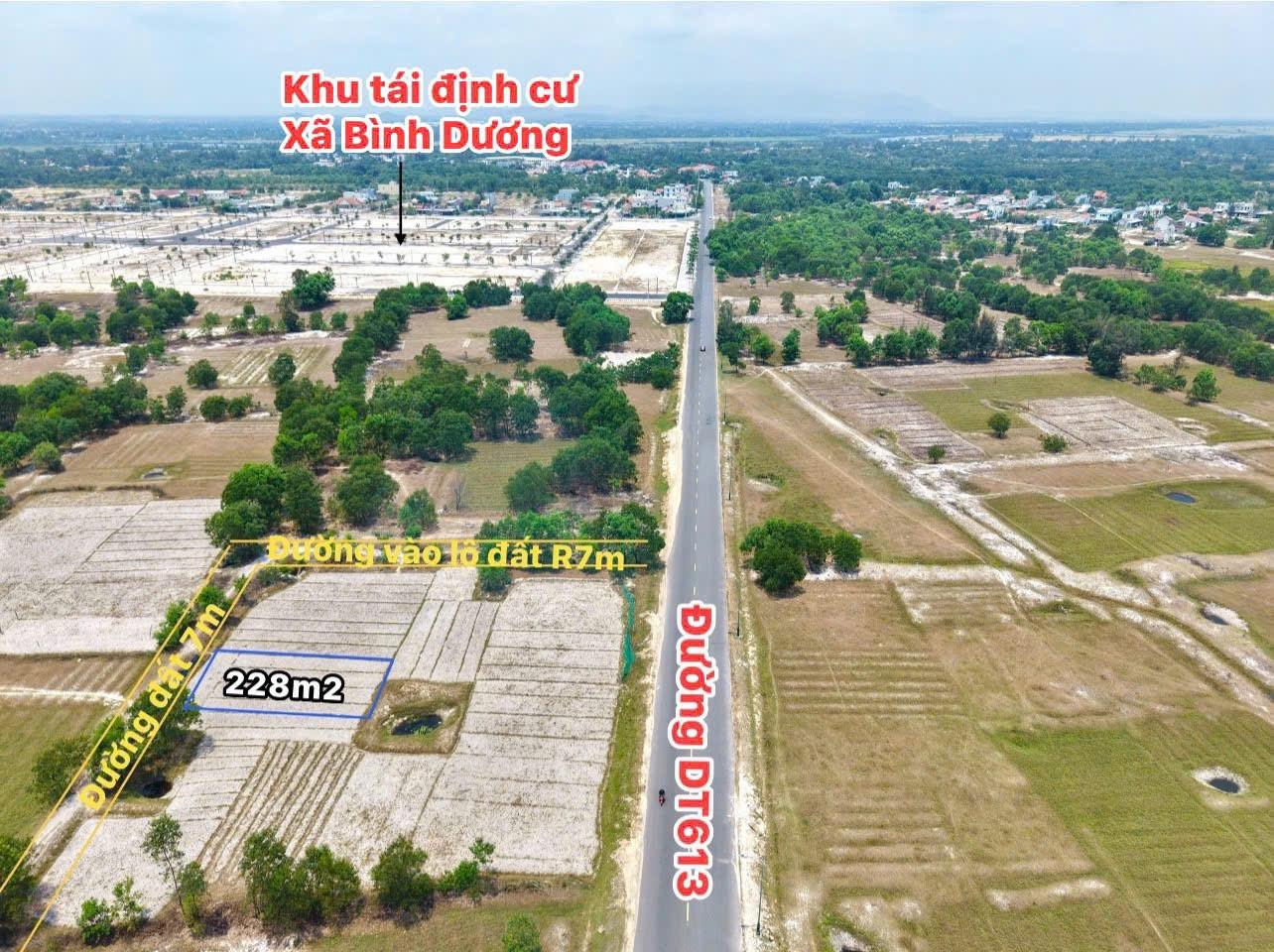 Bán đất 228m² giá 279 triệu tại Xã Bình Dương Huyện Thăng Bình