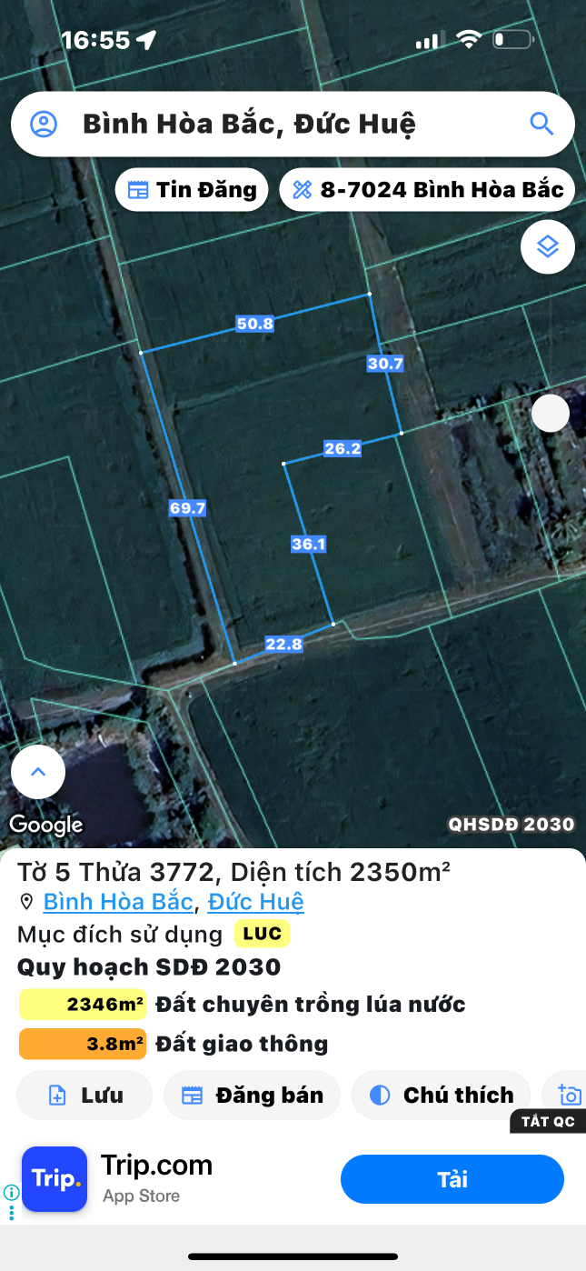 Đất lúa đường đi chung giá siêu rẽ