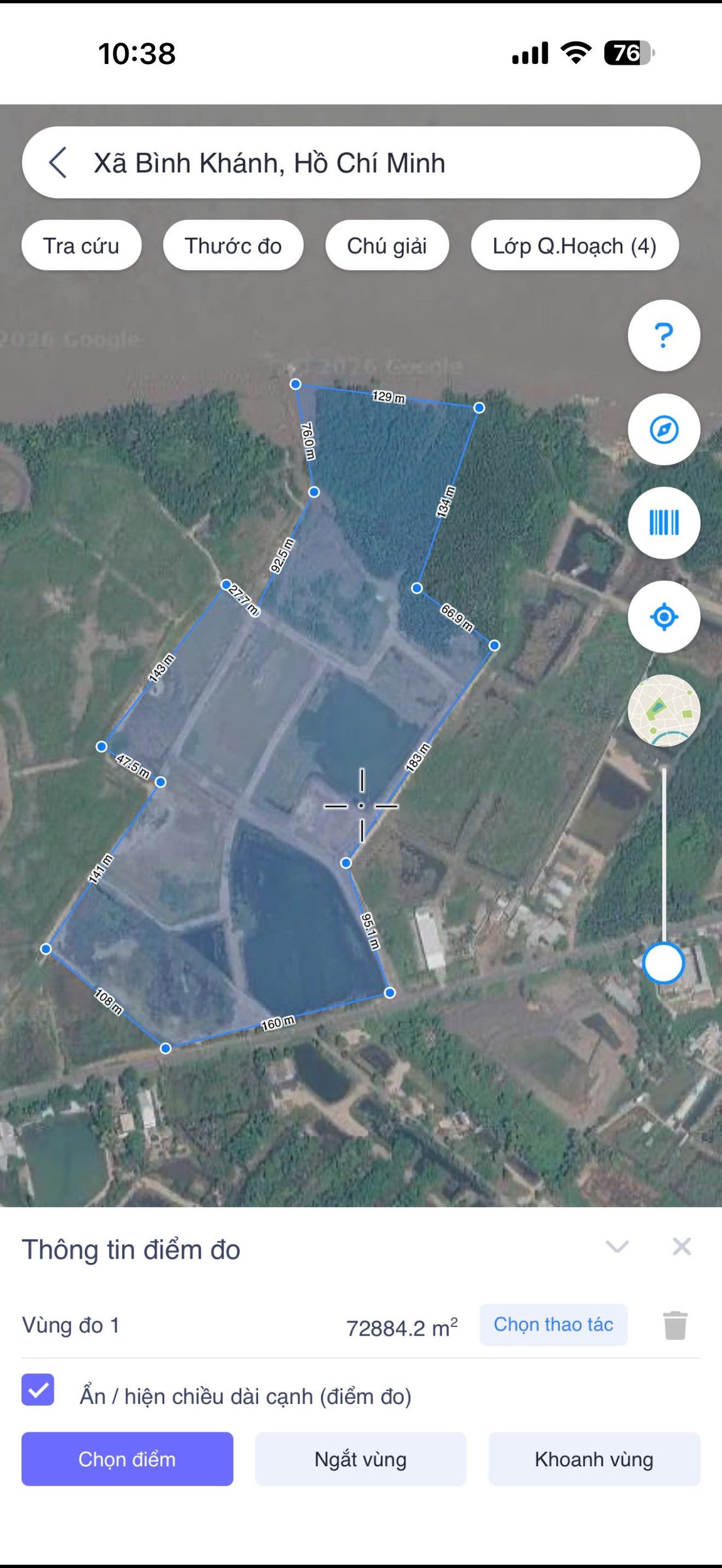 Bán đất 65000m² có sẵn 1000m² thổ cư ngang 160m giá 520 tỷ tại Xã Bình Khánh