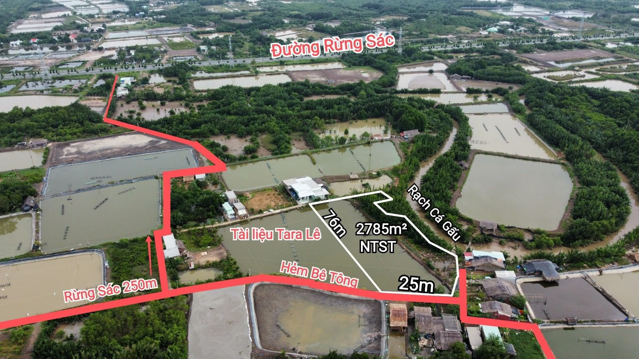 Bán  đất nông nghiệp 2758m² , giá 5.9 tỷ tại, Xã Bình Khánh, Huyện Cần Giờ, TP. Hồ Chí Minh