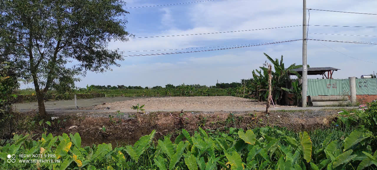 Bán đất vườn xã Bình Mỹ, Củ Chi, mặt tiền đường 171 thông xe tải, 1329m² , 19.5x64m, view kênh thoáng mát phù hợp nhà vườn