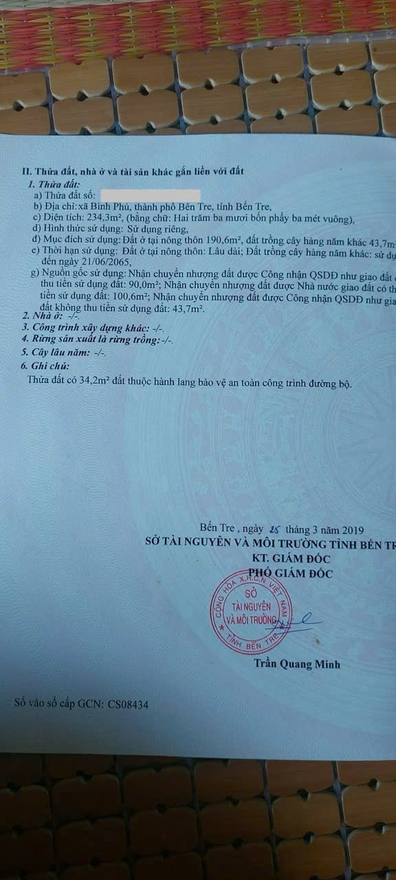 Bán đất mặt tiền lộ thống nhất Bình Phú có thổ cư,quy hoạch đất ở