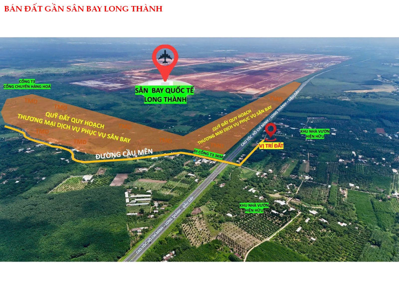 Bán đất gần sân bay Long Thành giá chỉ 1,190 tỷ sổ sẵn
