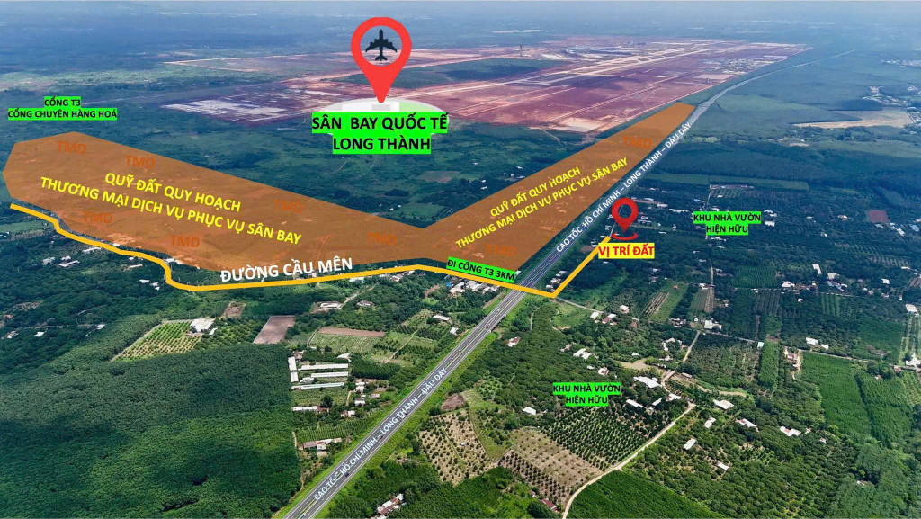 Bán đất Bình Sơn - Long Thành giá siêu tốt, 1,190 tỷ sổ sẵn