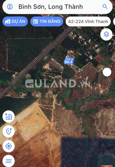 Chính chủ bán miếng đất ở Bình Sơn 1700m2 cách cổng chính Sân Bay Long Thành 300m - Giá 3tr/m2