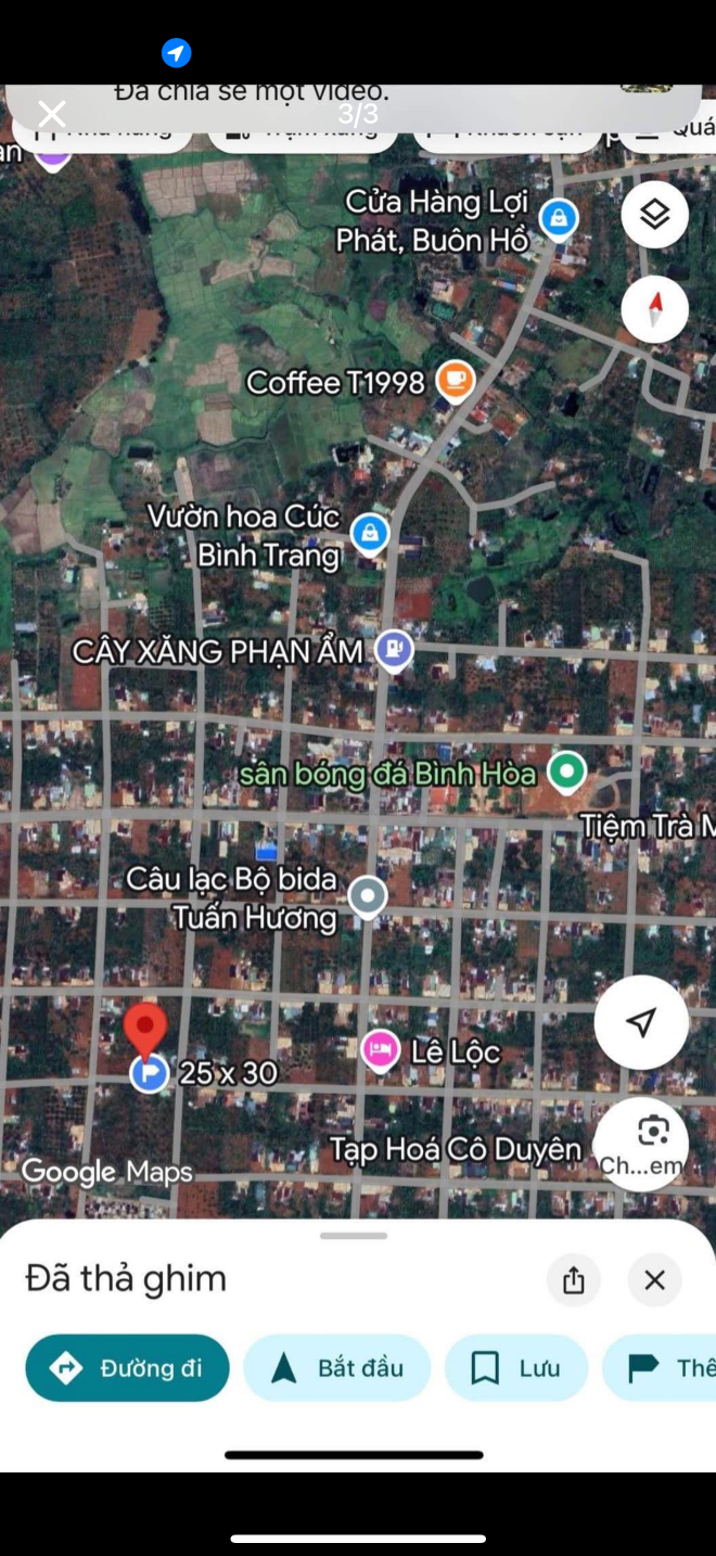 Bán đất 780.1m² giá 720 triệu tại Xã Bình Thuận Thị xã Thị Xã Buôn Hồ