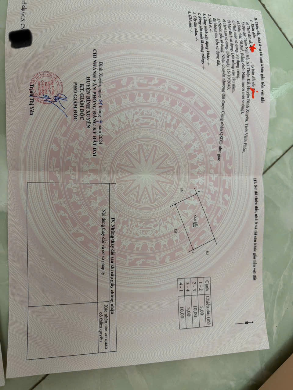 Bán nhà 100m² ngang 5m giá 3.6 tỷ Xã Bình Xuyên