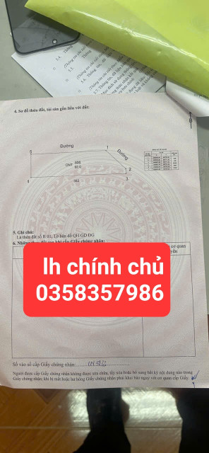 Bán đất 92m² ngang 5m giá 2.8 tỷ Xã Bình Xuyên