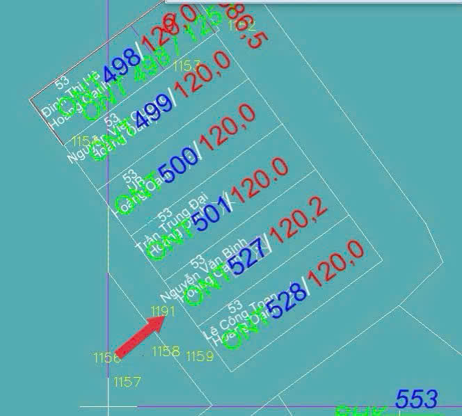 Bán đất 120.2m² ngang 6m giá 1.6 tỷ Xã Bình Xuyên