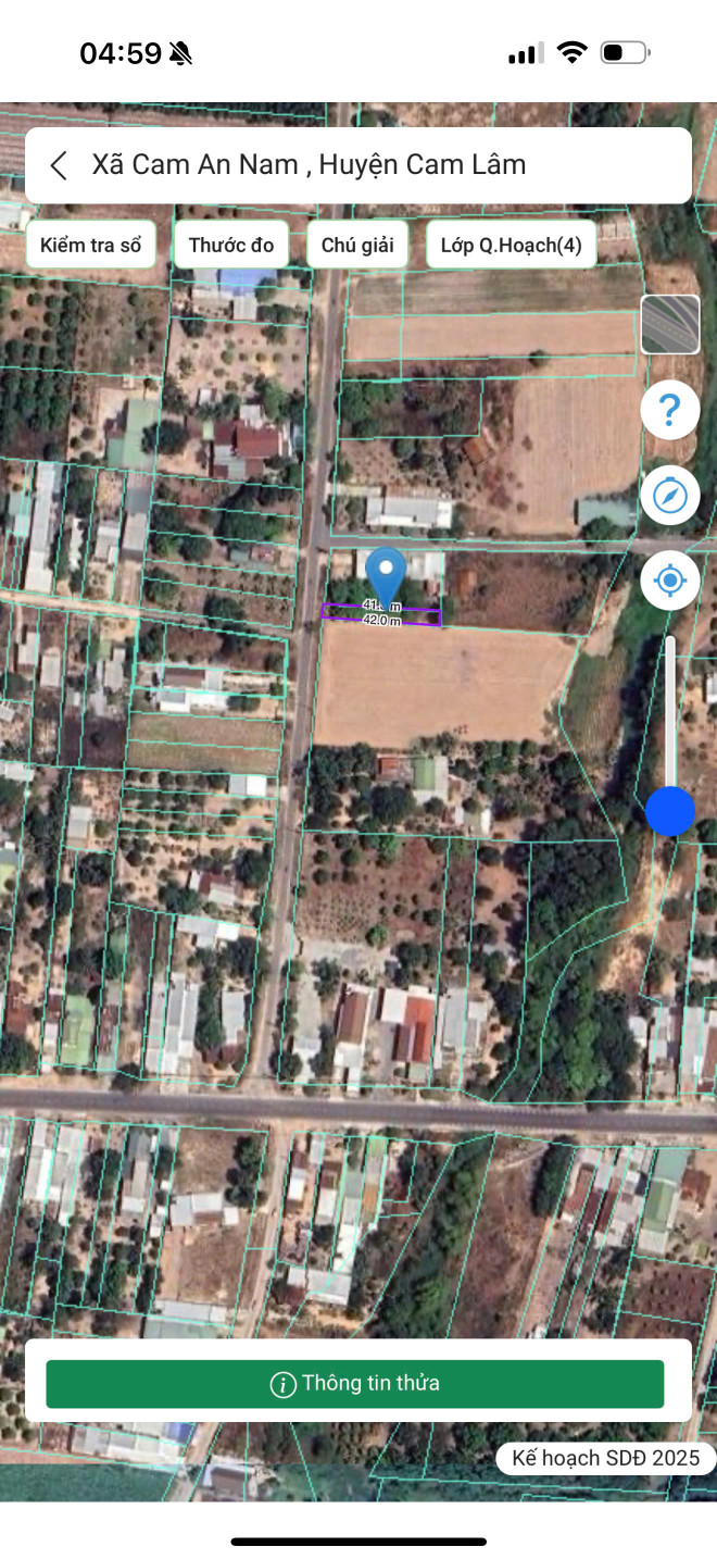 ĐƯỜNG SỐ 7 -- CAM AN NAM -- 208 M2 -- 5M NGANG -- tc 60 -- GIÁ CHỈ 1 TỶ 150 -- 0961481675