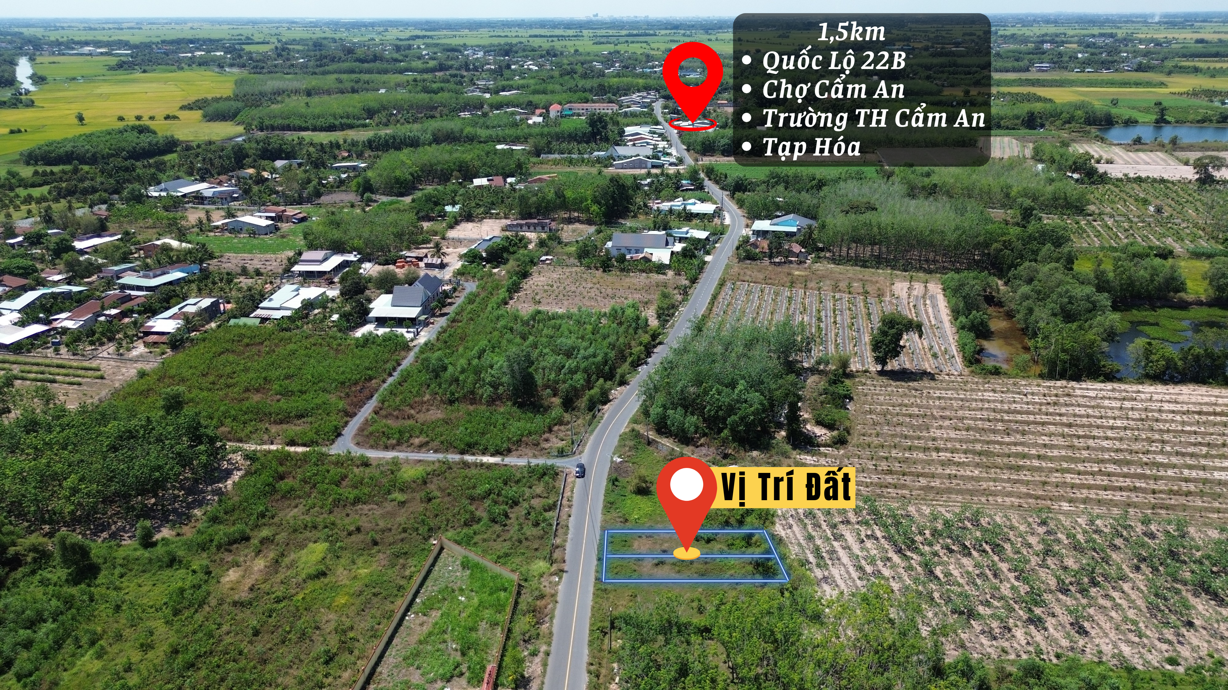 Bán Gấp 2 nền liền kề mặt tiền Đường Cẩm An Láng Cát Giá 590 triệu