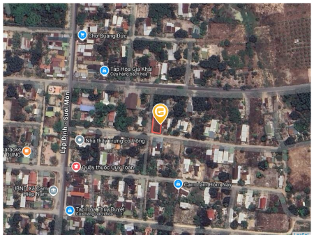 Bán đất 351.5m² ngang 12,33m giá 2.4 tỷ tại Xã Cam Hiệp Nam Huyện Cam Lâm