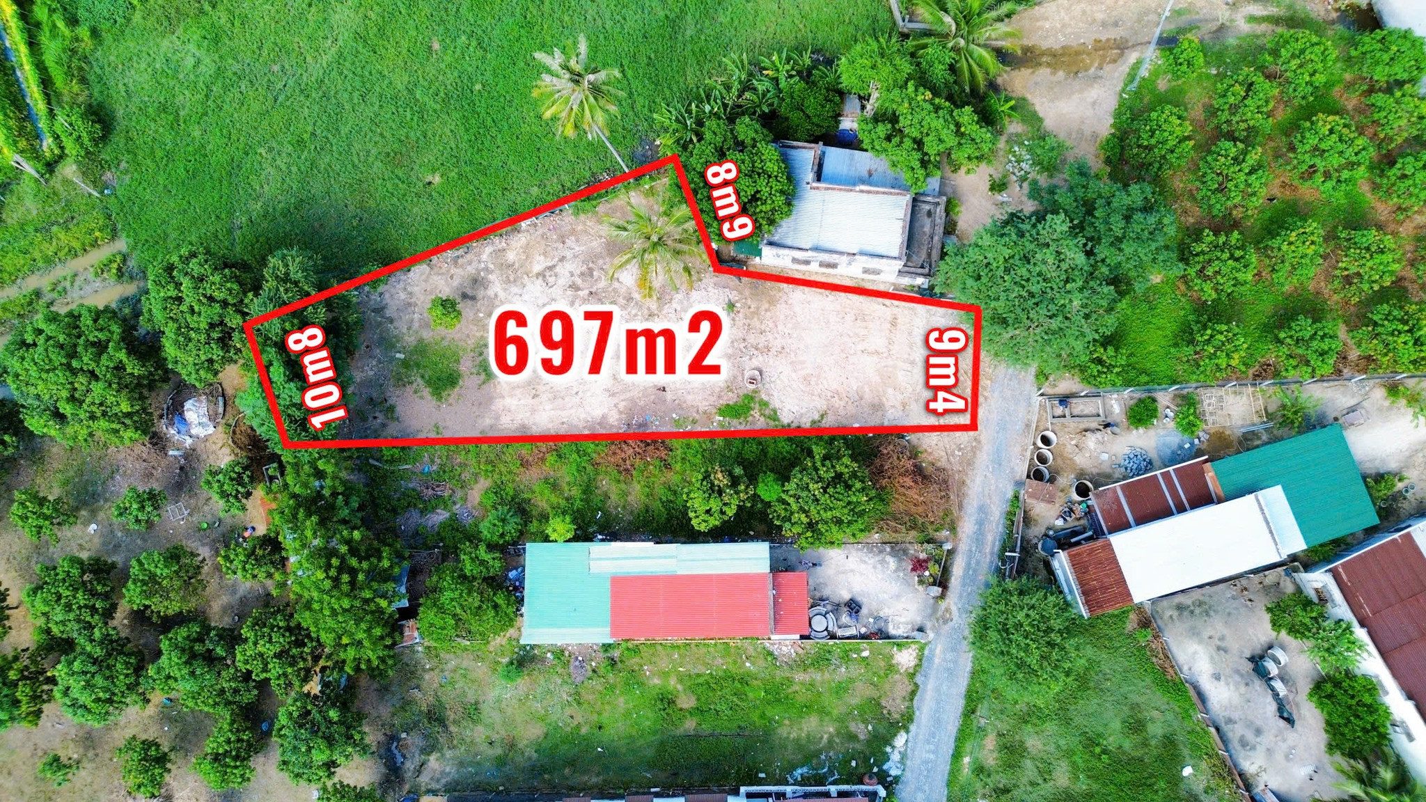 Bán đất thổ cư 697m2 và nở hậu tại Thôn Suối Cát - Cam Hiệp Nam giá chỉ 3 triệu/m2
