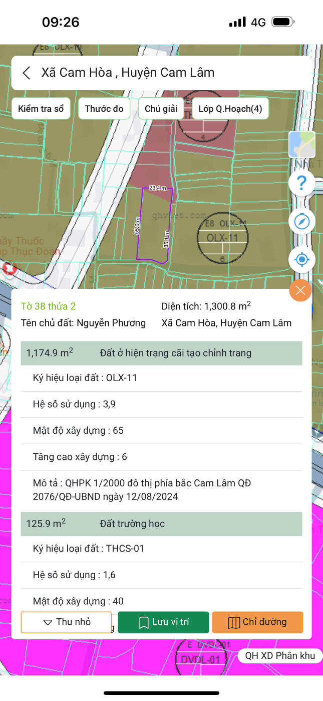 Lô Góc Nhà Cam Hoà - Khu An Toàn