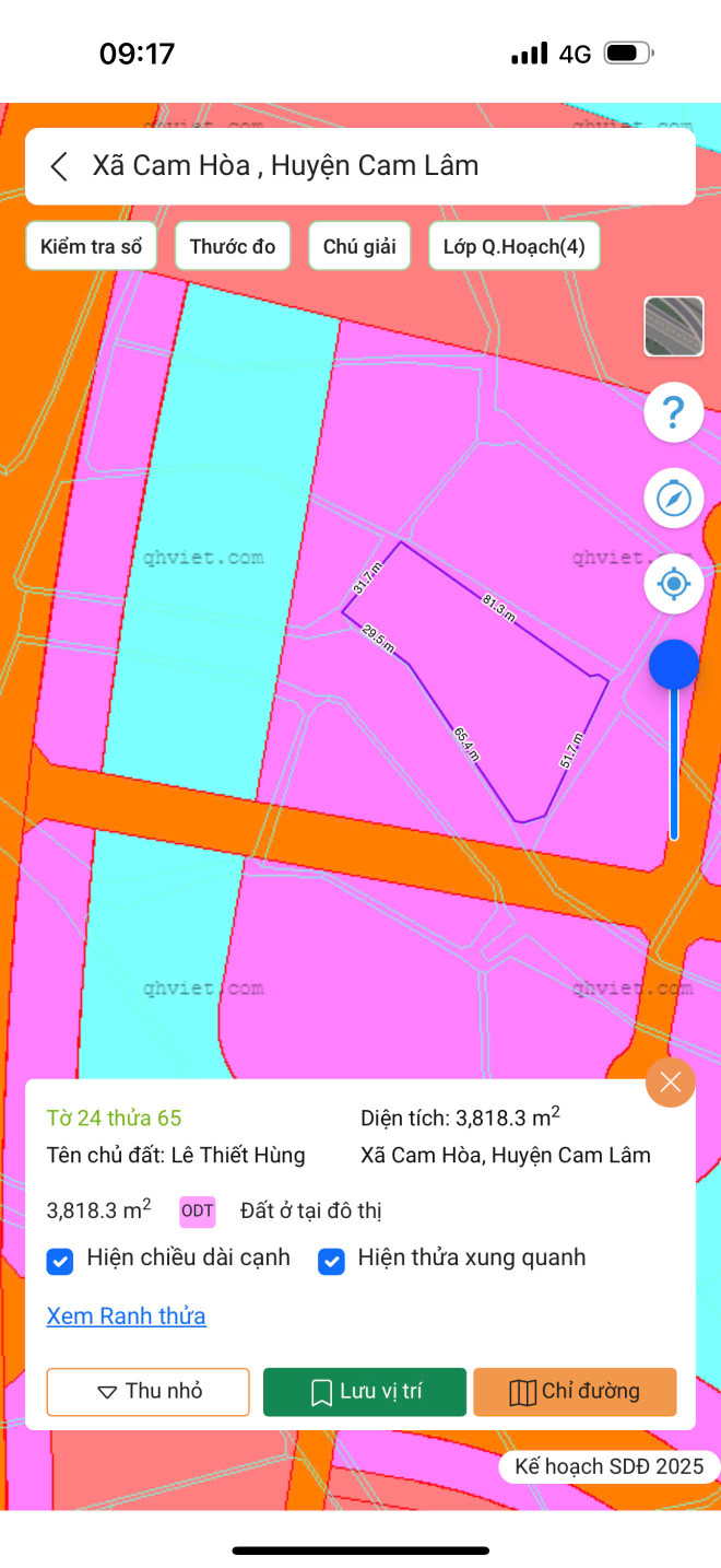 CAM HÒA -- 3818 M2 -- QUI HOẠCH ĐẤT Ở -- GIÁ CHỈ 420 TRIỆU.SÀO -- 0961481675