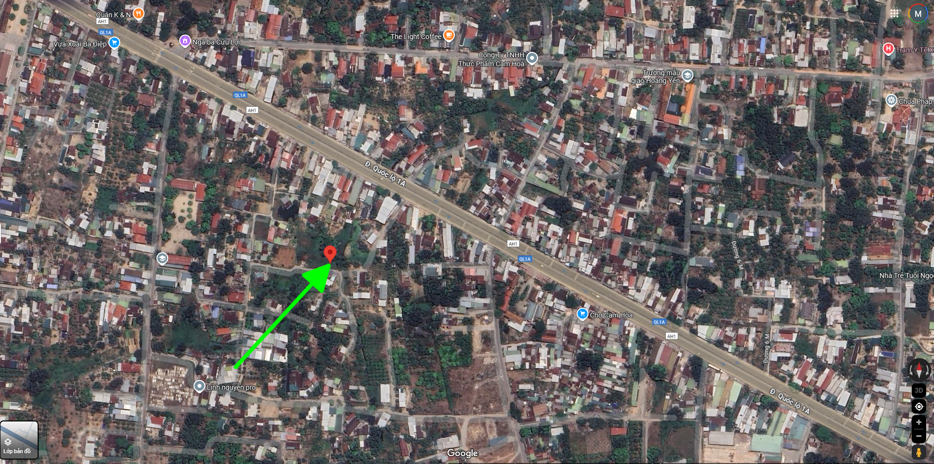 BÁN ĐẤT ĐẸP – TRUNG TÂM XÃ CAM HÒA – CÁCH QL1A CHỈ 400M