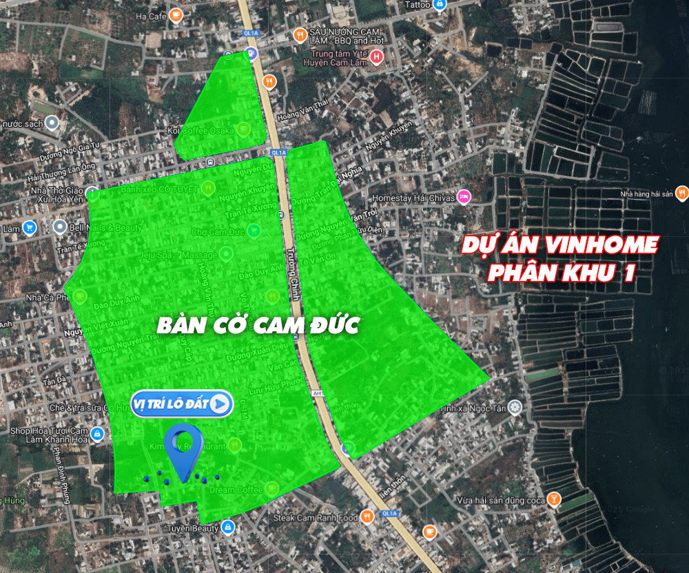 Bán đất 314m² ngang 12m giá 3.96 tỷ Xã Cam Lâm