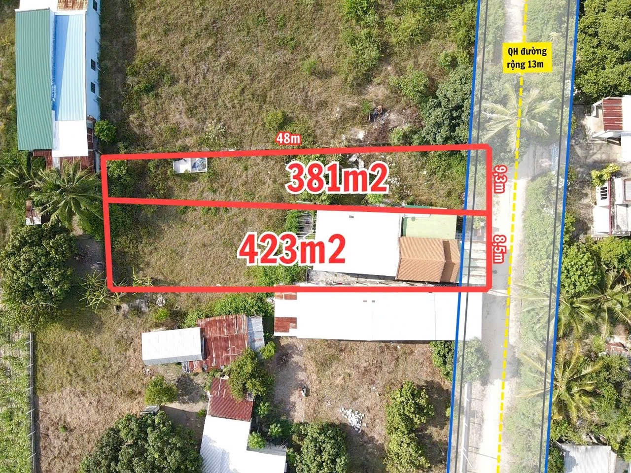 Lô đất Có Nhà Mái Thái đẹp Khu An Toàn Ngang 17,7m, đường Quy Hoạch Rộng 13m Cam Hiệp Nam Bán Gấp Chưa Tới 5tr/m2