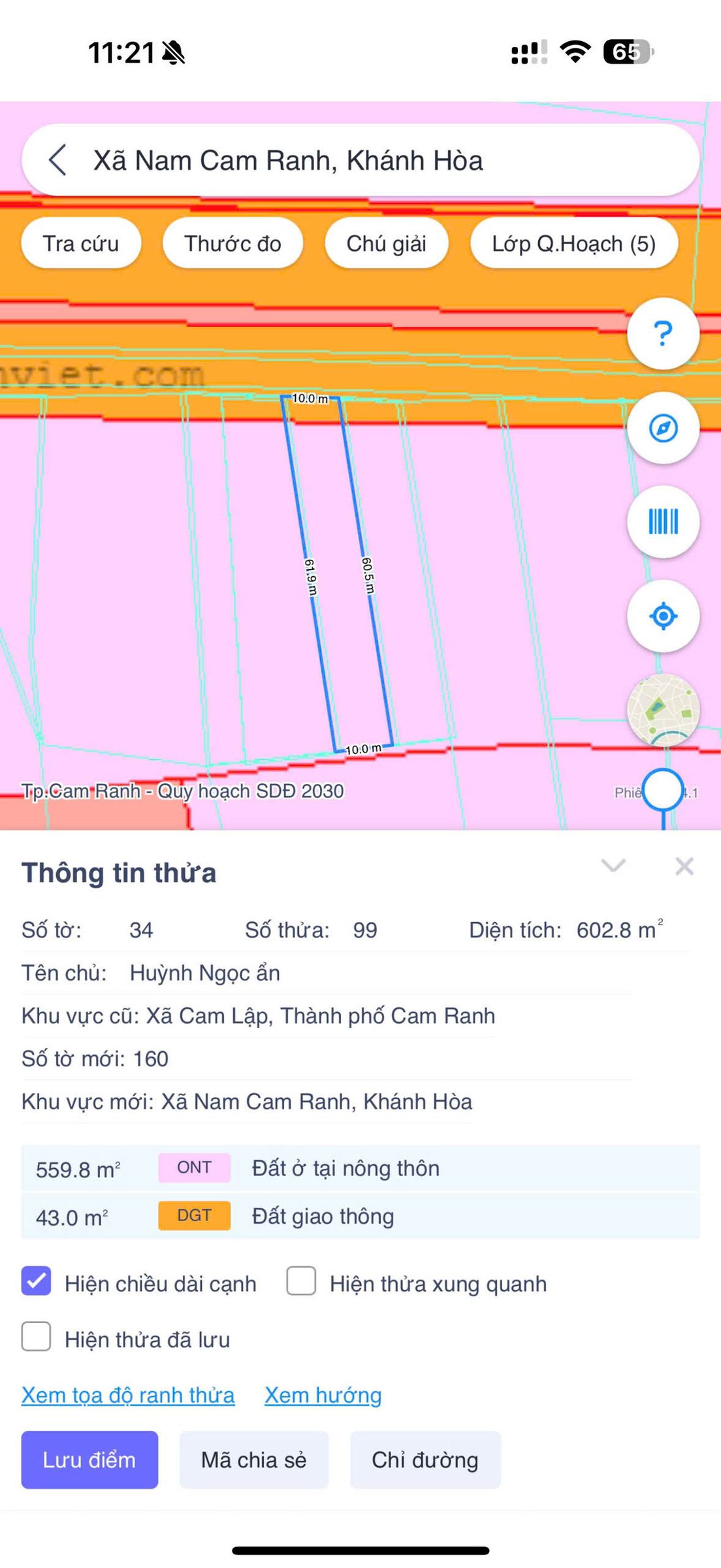 🔥 BÁN LÔ ĐẤT 1200M2 FULL THỔ CƯ MẶT TIỀN ĐƯỜNG 36M DỰ ÁN VIN CAM RANH 🔥