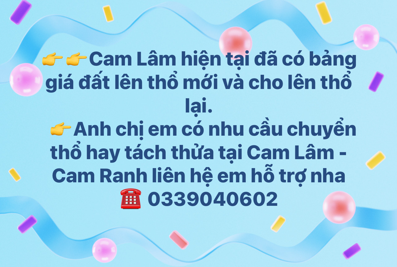 Đất an toàn Tân Lập Cam Thành Bắc giáp Cam Đức chỉ 10tr/m2 đường oto
