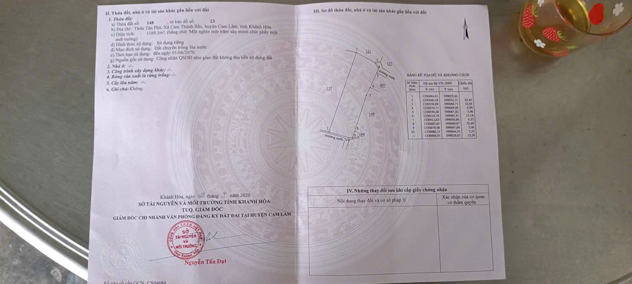 CAM THÀNH BẮC -- 1169 M2 -- 480 TRIỆU