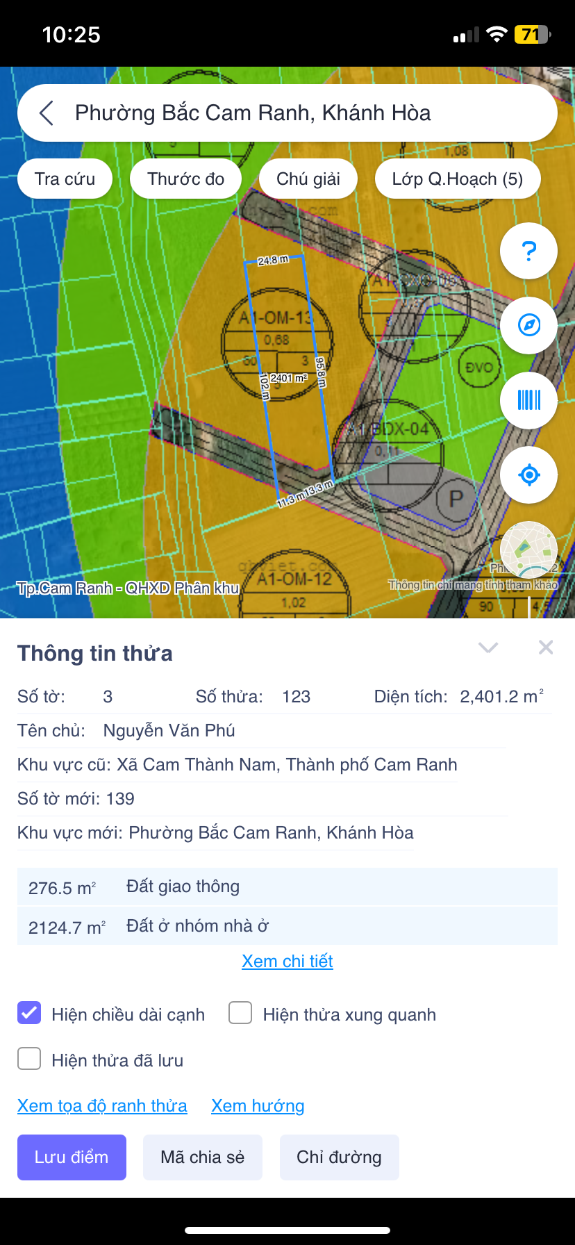 Bán Đất 2400m² giá 960 triệu tại Xã Cam Thành Nam Thành phố Cam Ranh Khánh Hòa