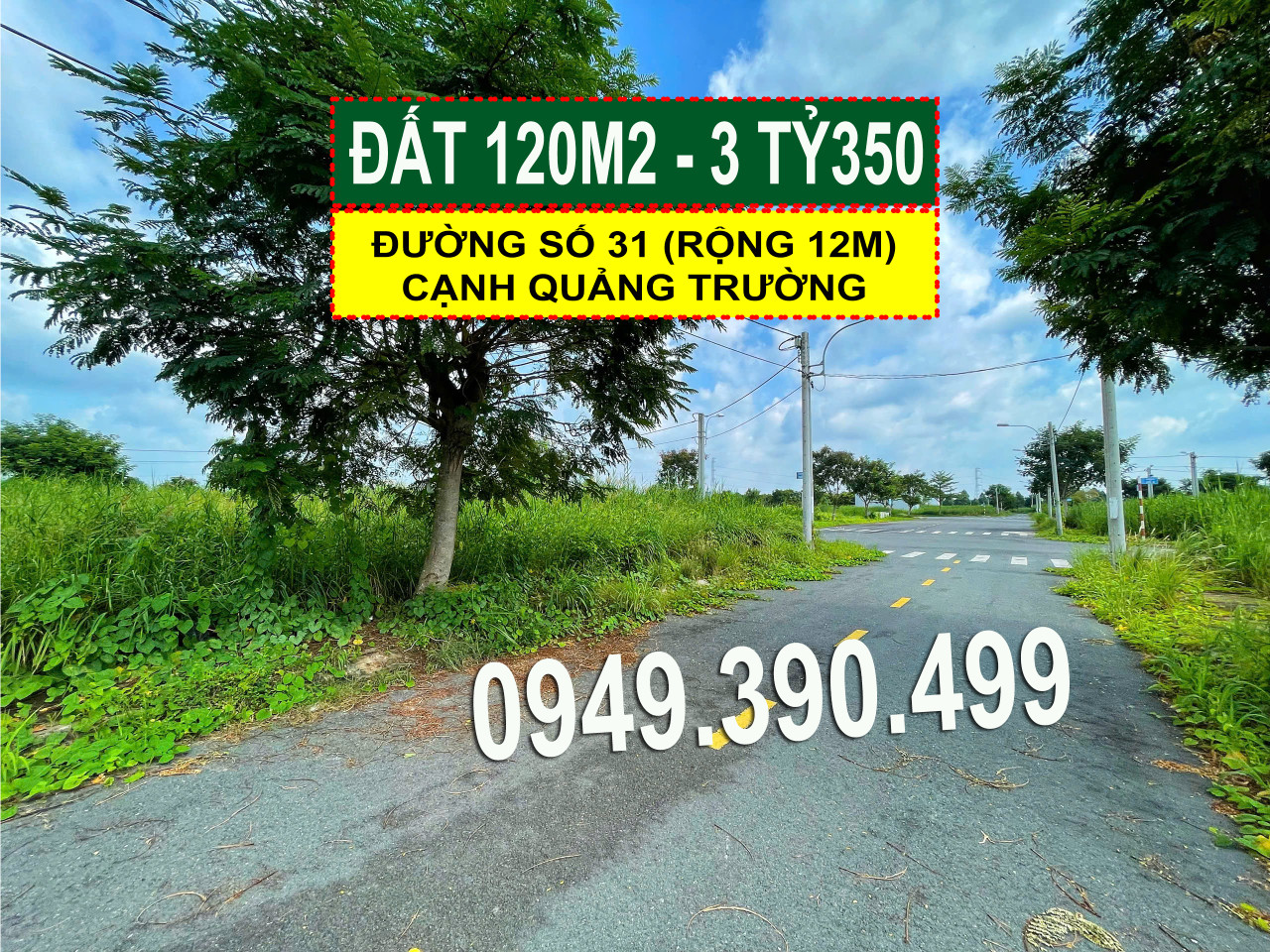 Bán đất 120m² khu Saigon Village, cạnh Quảng Trường giá 3.35 tỷ
