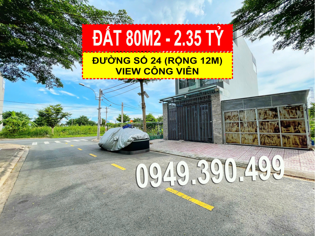 Bán đất 80m² khu Saigon Village - Lô view công viên, giá 2.35 tỷ Xã Cần Giuộc
