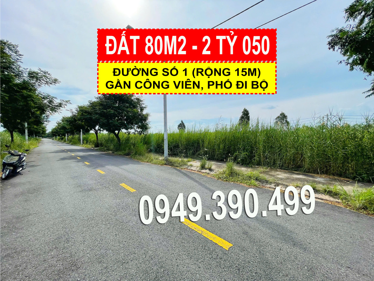 Bán đất 80m² khu Saigon Village - Đường 15m, giá 2 tỷ 050 Xã Cần Giuộc.