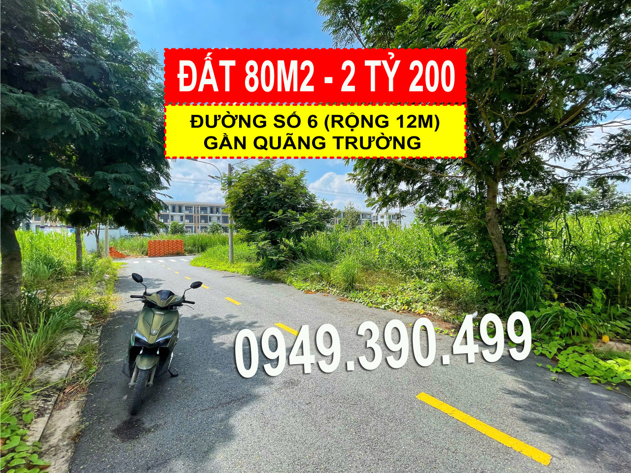 Bán đất 80m² khu Saigon Village - Lô dãy B4, giá 2.2 tỷ Gần quảng trường