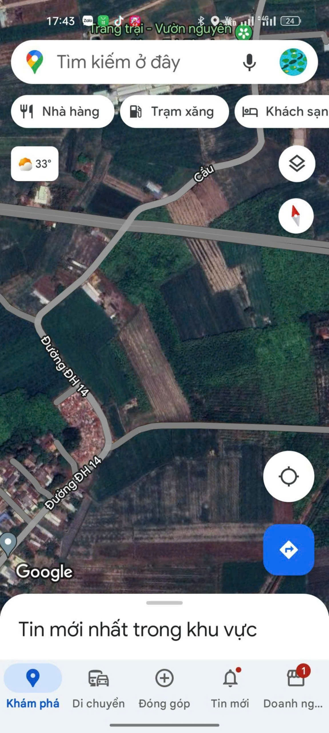 Bán đất 5000m² giá 1.5 tỷ Xã Cầu Khởi