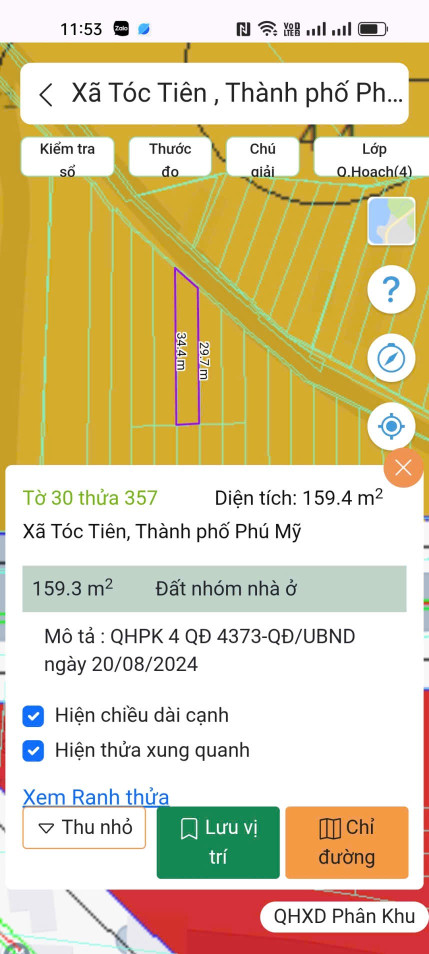 Bán đất 160.4m² ngang 6.8m giá 1.2 tỷ Xã Châu Pha