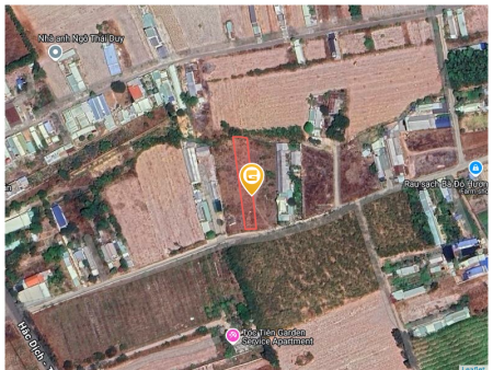Bán đất 1037.2m² ngang 7m giá 7.2 tỷ tại Xã Châu Pha Thị xã Phú Mỹ